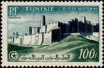 Tunisia_1954_Yvert_PA20-Scott_C21_100f_Monastir_IS