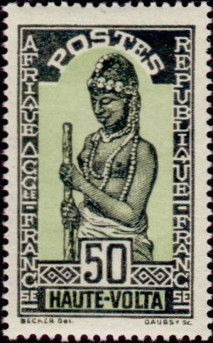 Upper_Volta_1928_Yvert_54-Scott_54_unissued_50c_native_woman_typo_IS