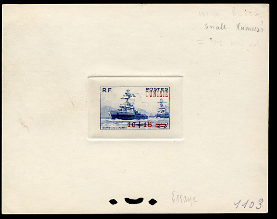 Tunisia_1947_Yvert_312b-Scott_B97_unadopted_red_overprint_blue_1103_CP