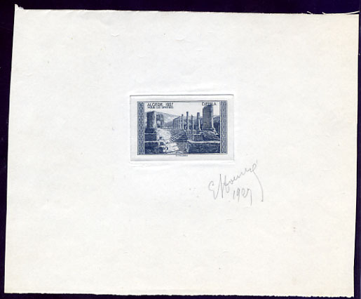 Algeria_1927_Yvert_92a-Scott_B19_unadopted_Ruines_de_Djemila_etat_dark-blue_ab_AP