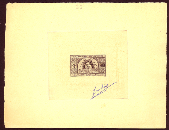 Tunisia_1948_Yvert_319B-Scott_193a_unadopted_200f_Neptune_type_I_sepia_AP