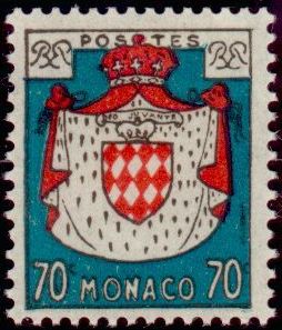 Monaco_1954_Yvert_406-Scott_313_typo