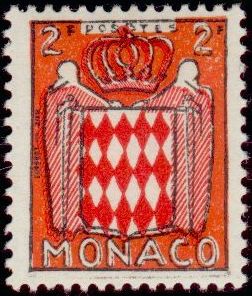 Monaco_1954_Yvert_409-Scott_316_typo