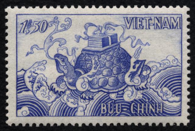 Sud_Vietnam_1955_Yvert_31-Scott_29_tortue_IS