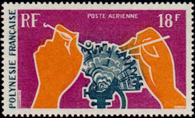Polinesia_1970_Yvert_PA36-Scott_C59