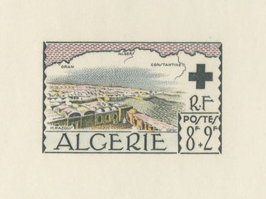 Algeria_1952_Yvert_300-Scott_B67_hand_multicolor_detail