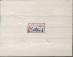 France_1954_Yvert_983-Scott_718_brow-red_+_black_on_silk