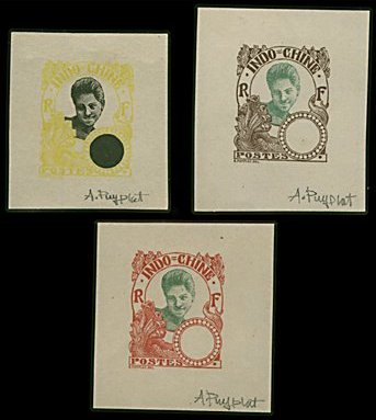 Indochina_1907_Yvert_47-Scott_etat_different_colors_typo