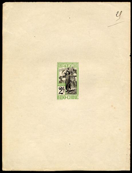 Indochina_1907_Yvert_56-Scott_green_+_black_typo