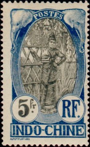 Indochina_1907_Yvert_57-Scott_typo