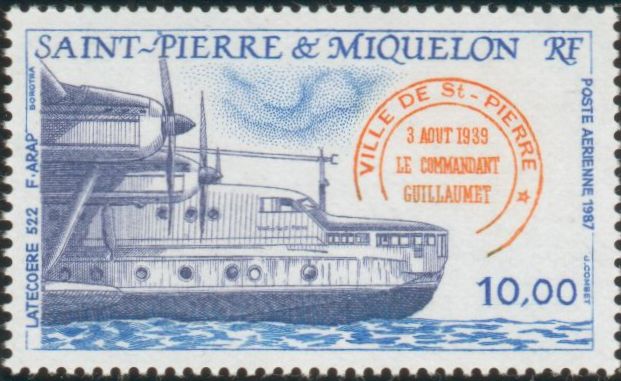 St_Pierre_1987_Yvert_PA65-Scott_C62