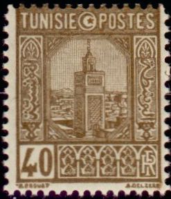 Tunisia_1926_Yvert_131-Scott_A21_typo