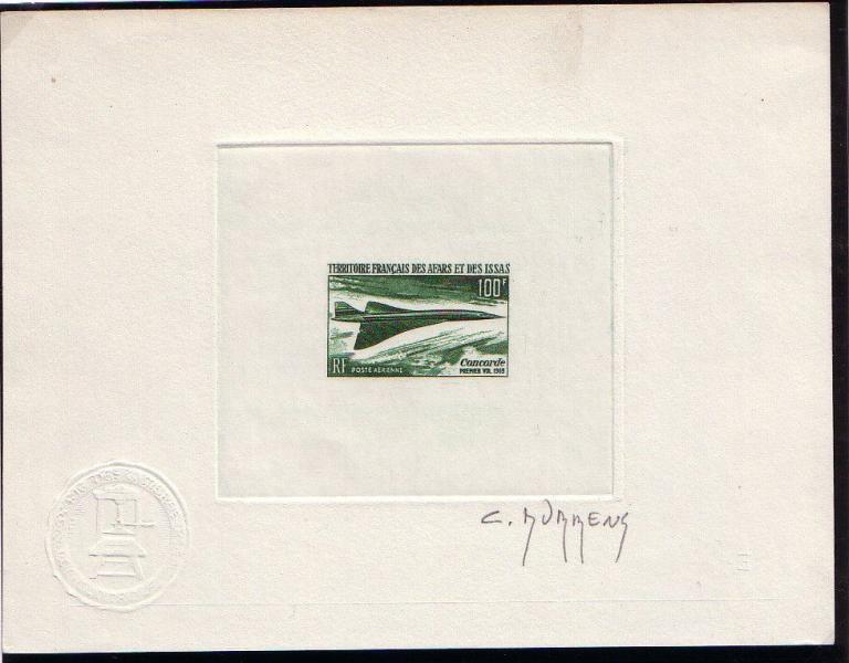 Afars_1969_Yvert_PA60-Scott_C56_olive-green