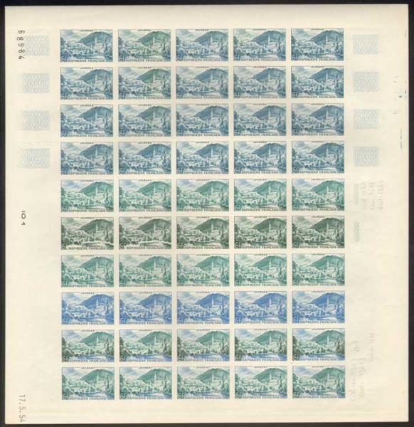 France_1954_Yvert_976-Scott_719_full_sheet