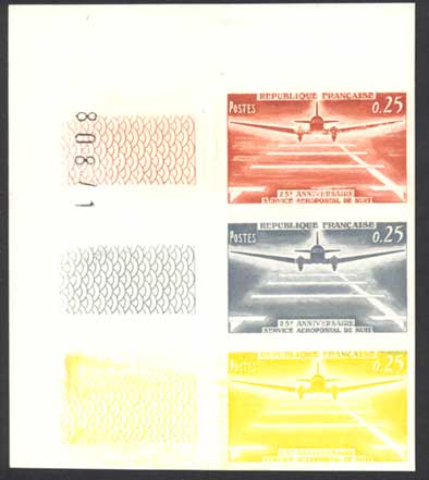 France_1964_Yvert_1418-Scott_three_b