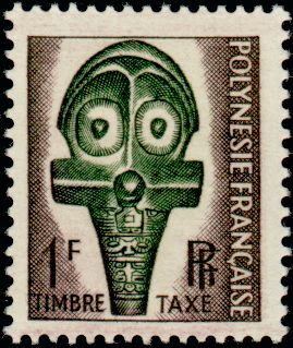 Polinesia_1958_Yvert_Taxe_1-Scott_J28