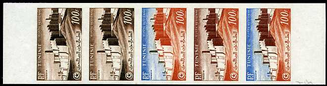 Tunisia_1954_Yvert_PA20-Scott_C21_five_c