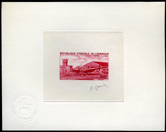 Cameroun_1966_Yvert_PA87-Scott_C76_red-lilac_b