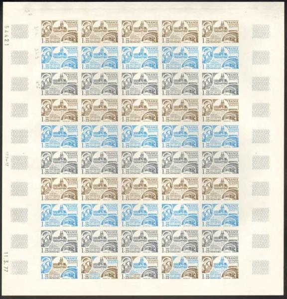France_1977_Yvert_1947-Scott_full_sheet