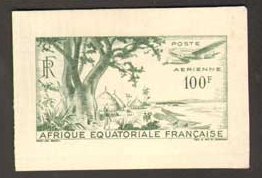 Fr_Equat_Africa_1947_Yvert_PA51-Scott_C32_green