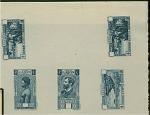 Gabon_1932_Yvert_125_+_133_+_141_+_Taxe_23-Scott_etat_blue_helio