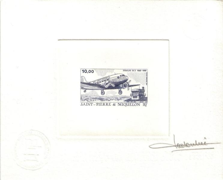 St_Pierre_1988_Yvert_PA67-Scott_C64_dark-blue_ac