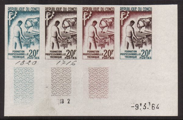 Congo_1964_Yvert_160-Scott_112_four