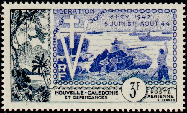 N_Caledonia_1954_Yvert_PA65-Scott