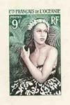 Polinesia_Oceanie_1955_Yvert_203-Scott_180_dark-green_+_dark-violet_detail