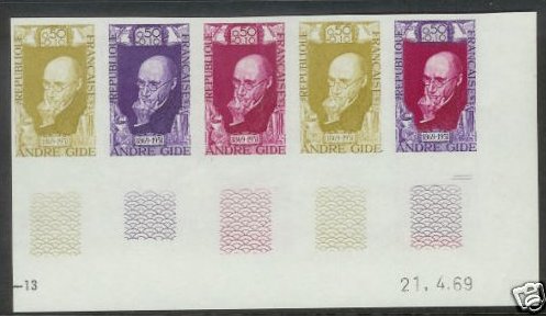 France_1969_Yvert_1594-Scott_B429_five_a