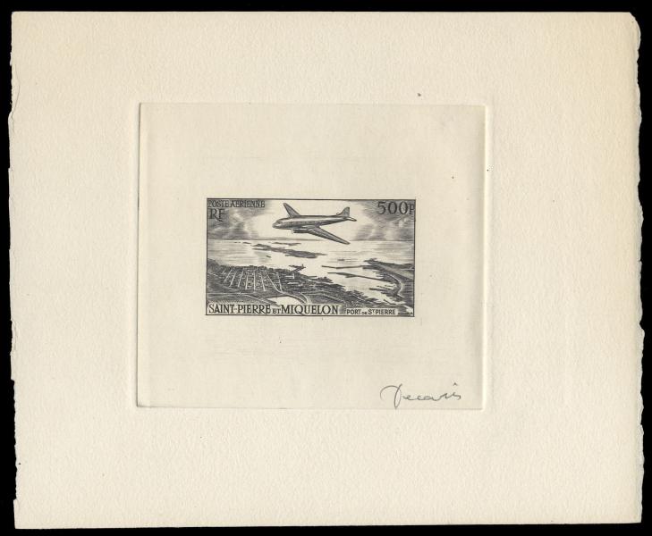St_Pierre_1956_Yvert_PA23-Scott_C20_dark-grey_c