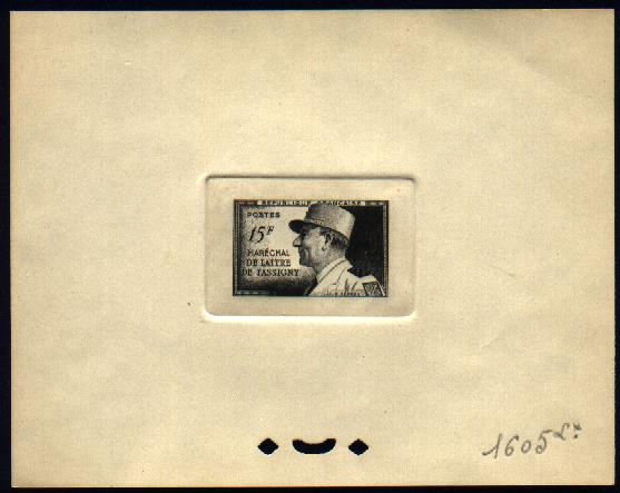 France_1952_Yvert_920a-Scott_675a_unadopted_Marechal_de_Lattre_Type_I-b_black_1605_Lx_a_CP