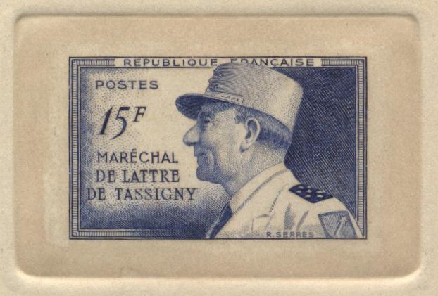 France_1952_Yvert_920a-Scott_675a_unadopted_Marechal_de_Lattre_Type_I-b_blue_1112_Lx_a_CP_detail