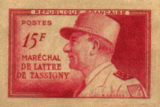 France_1952_Yvert_920a-Scott_675a_unadopted_Marechal_de_Lattre_Type_I-b_lilac_1517_Lc_CP_detail