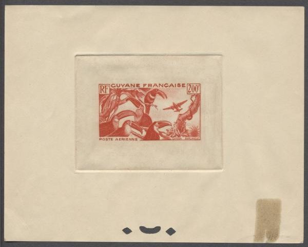 Fr_Guyana_1947_Yvert_PA37-Scott_C20_orange-red