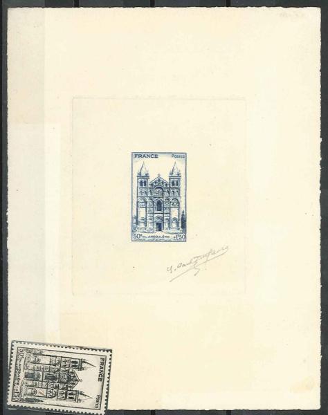 France_1944_Yvert_663-Scott_B185_blue_eb