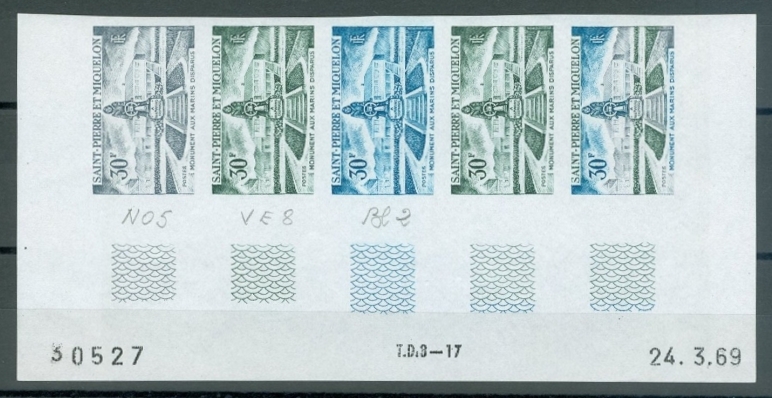 St_Pierre_1969_Yvert_389-Scott_387_five_a