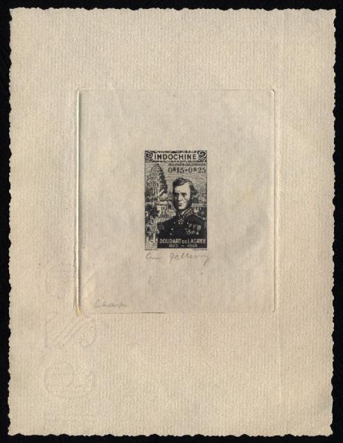 Indochine_1943_Yvert_261a-Scott_unadopted_15c_+_25c_Douart_de_Lagree_black_a_AP