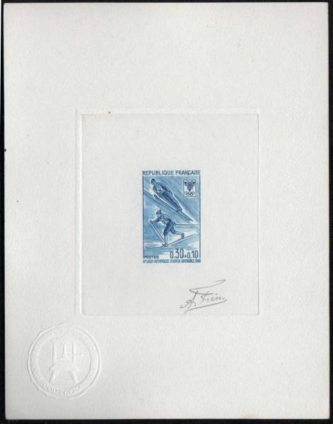 France_1968_Yvert_1543-Scott_B411_blue