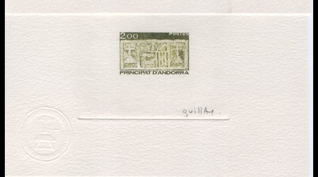 Andorra_1983_Yvert_323-Scott_317_dark-olive-green
