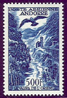 Andorra_1955_Yvert_PA4-Scott_C4_b