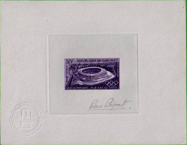 Dahomey_1968_Yvert_PA89-Scott_C85_violet
