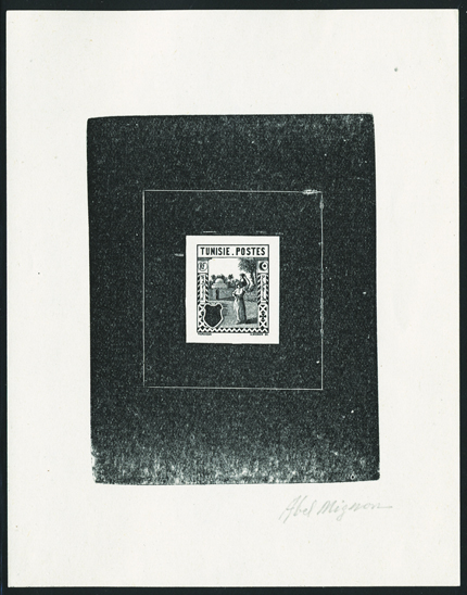 Tunisia_1926_Yvert_120-Scott_etat_black_typo