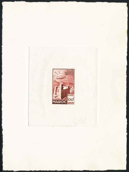 Morocco_1952_Yvert_PA87-Scott_C44_red-brown_a
