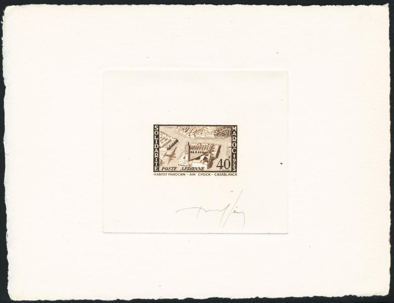 Morocco_1954_Yvert_PA96-Scott_C49_dark-brown