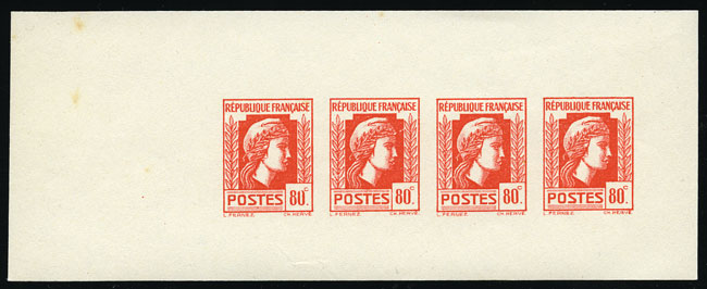 France_1944_Yvert_636-Scott_483_dark-orange_four_litho