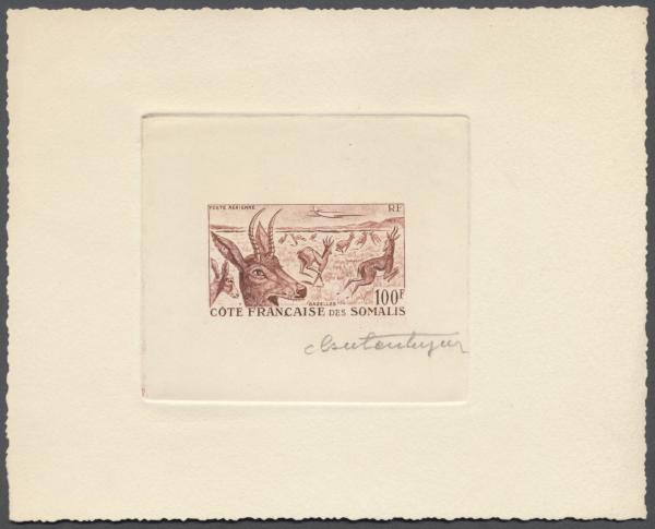 Somali_Coast_1958_Yvert_PA26-Scott_C21_brown-red