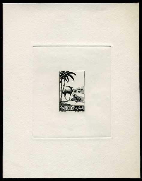 Morocco_1939_Yvert_196a-Scott_173_unissued_engraved_4f50_gazelles_black_a_AP