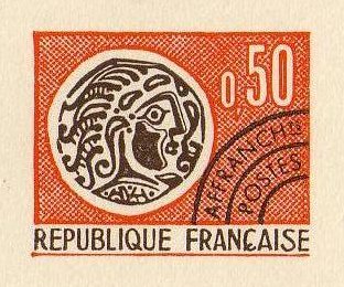 France_1964_Yvert_Preoblit_128-Scott_red_+_black_typo_aa_detail