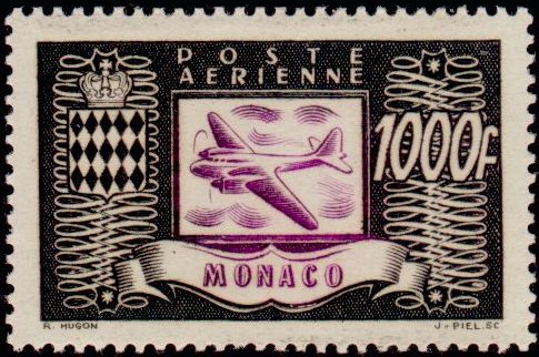 Monaco_1949_Yvert_PA44-Scott_C29